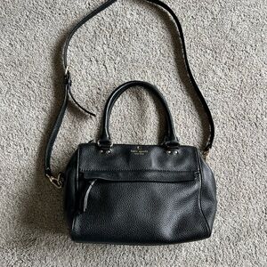 Kate Spade Shelby Black Pebble Leather Handbag Purse Crossbody Bag Satchel